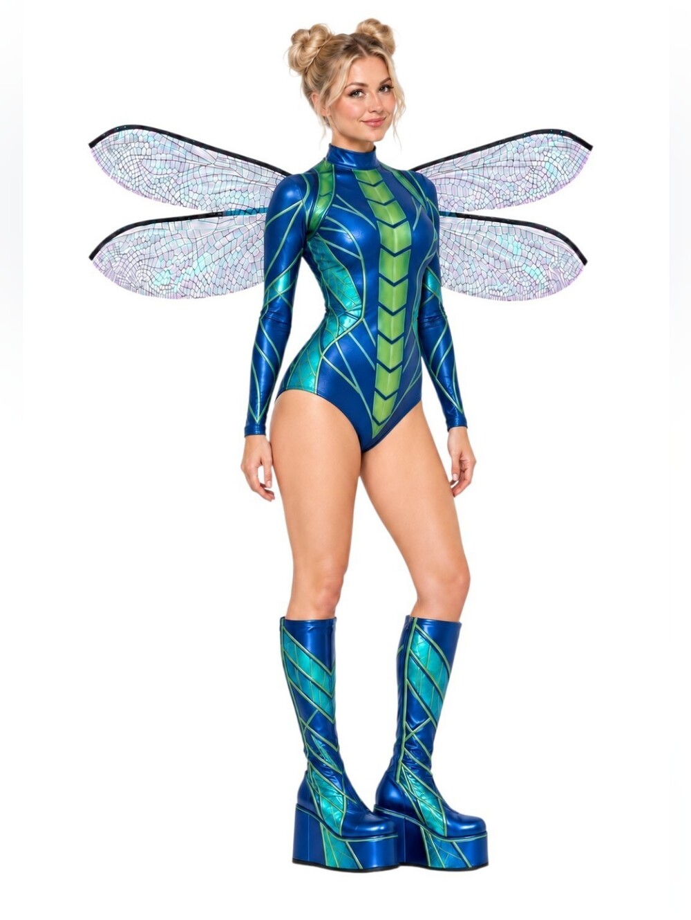 Tricks & Treats Blue & Green Dragonfly Wings